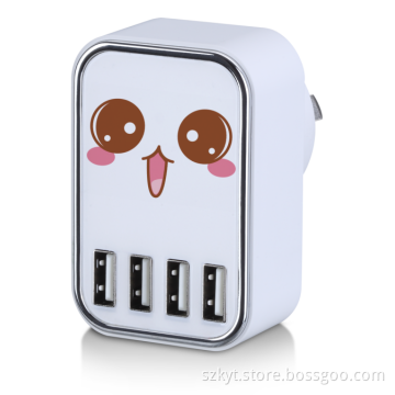 Phone accessories 5V4.5A wall USB charger with 4 ports